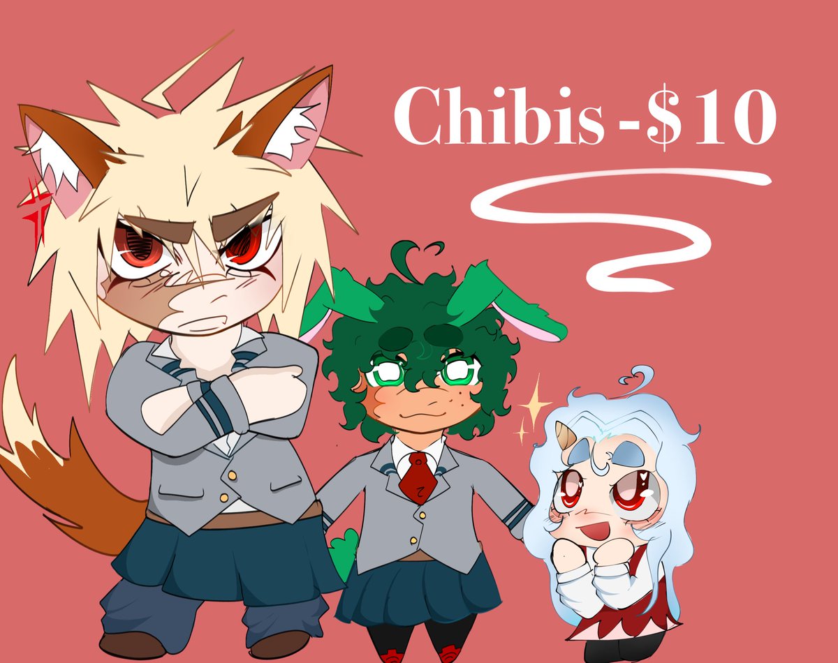 Gulps, hi guys… commissions open due to request,, i hope its not too expensive. Extra info in replies!!