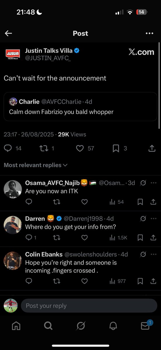 can’t wait for the announcement #AVFC
