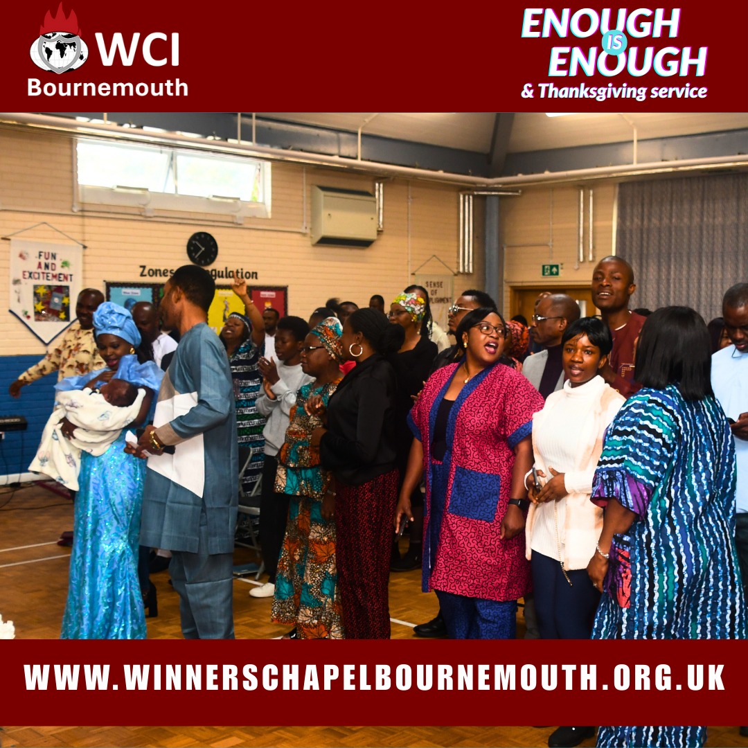 Wcibournemouth's tweet photo. Enough is enough—God said it, believe it, and it is settled! All through this week, you will experience a deluge of testimonies as a result of today's encounters.

Thank you for worshipping with us today; see you next week!

#EnoughisEnoughService
#LFCLiveService
#mynewera2025 https://t.co/PCtVLprmS5