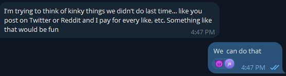 My cashf4g wants to play a retweet game. Every like = $5 and every comment = $8 (3 comments max). Good for the next two hours!