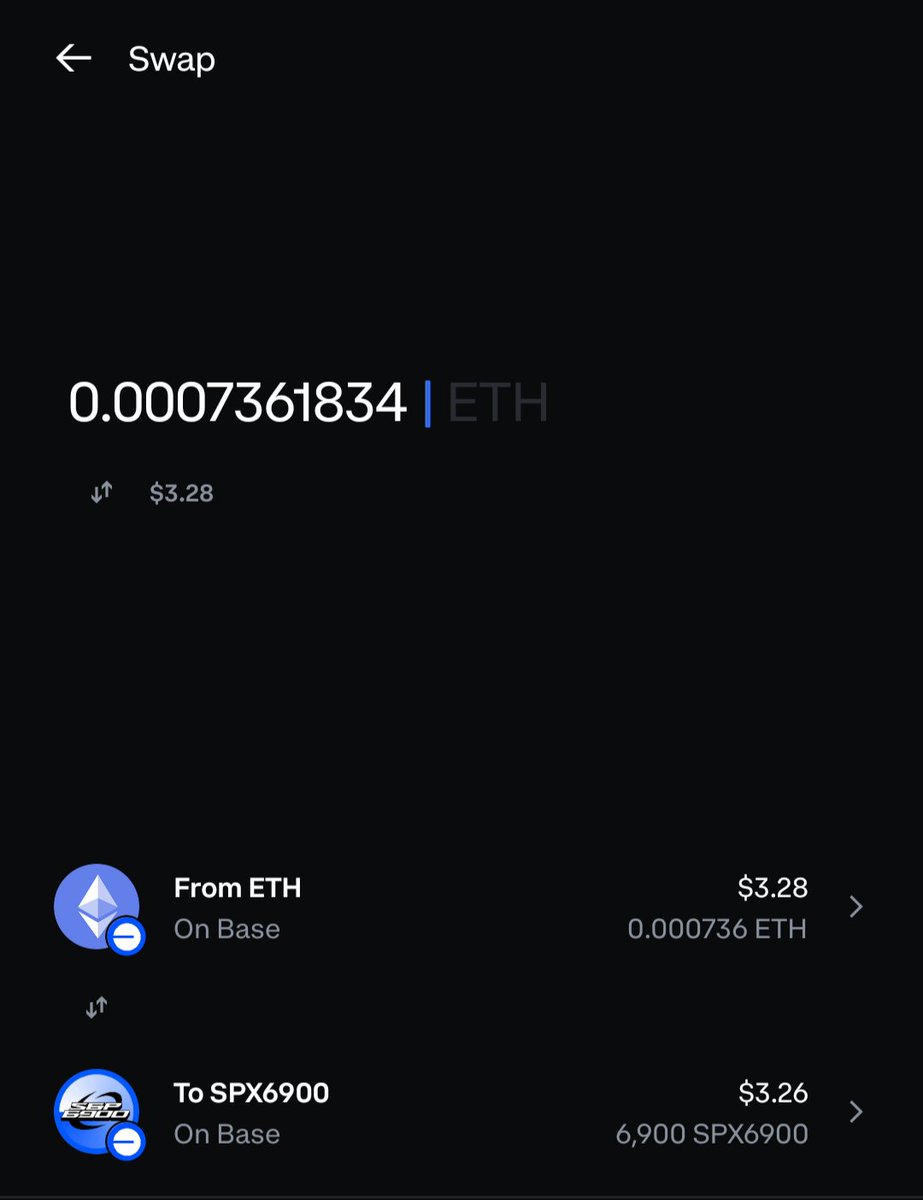 chadsmith139782's tweet image. Just getting my daily dose of vitamin Bspx6900 
#DCA $bspx @basedspx1  #basedspx #spx6900 $SPX 

It costs 3.28 USD to buy 6900 coins 😘.