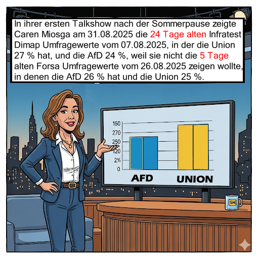 XselbstDenker's tweet photo. @Alice_Weidel #caren #miosga #infratest #dimap #forsa https://t.co/LRrGo1b8mf