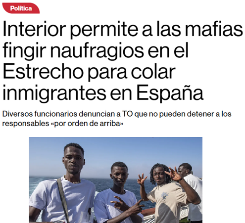 Cuando la peor mafia no es la del Estrecho, es la de la Moncloa.