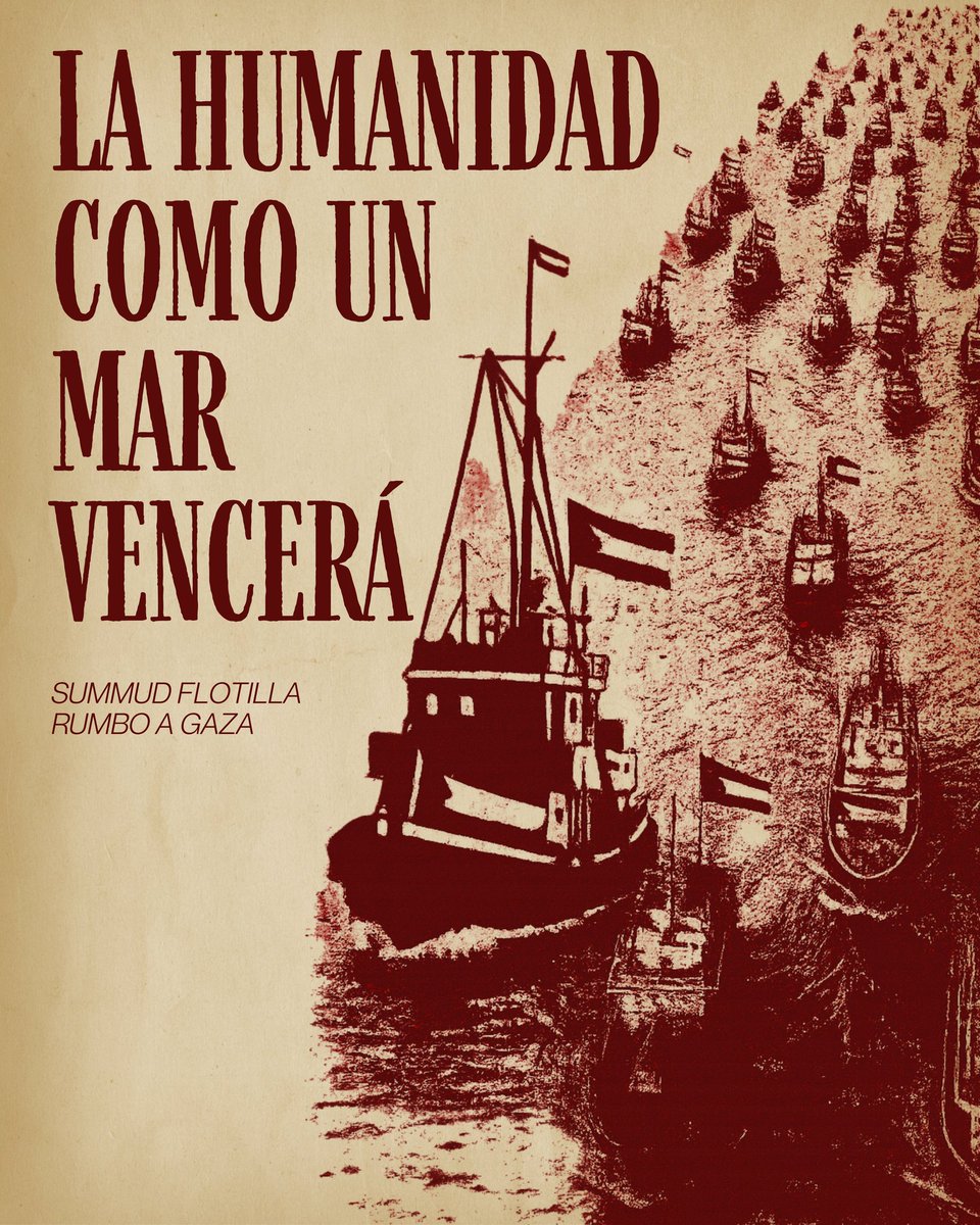 Rumbo a Gaza un mar de humanidad que no renuncia a demandar justicia, dignidad y libertad para el pueblo palestino.

Contra el genocidio, la ocupación y el despojo seguimos de pie.

Liberacion para Palestina
Bloqueo a Israel
