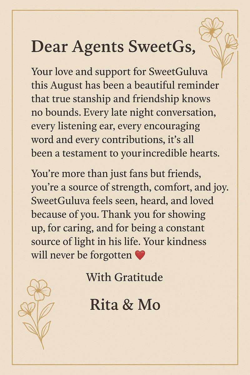 Romantic Munyoro 2 ๐บ๐ฌ (@ajunamilton2) on Twitter photo Dear Agents. Here is our little appreciation for this August. Thank you y'all and <a href="/teb14083/">mind over matter ๐งโโ๏ธ</a> for supporting SweetGuluva
SEPTEMBER WITH SWEET GULUVA
SPRINGSEASON WITH SWEET GULUVA
#NewOpportunitiesXSweetGuluva
#AkhonamathembaGuluva Dear Agents. Here is our little appreciation for this August. Thank you y'all and <a href="/teb14083/">mind over matter ๐งโโ๏ธ</a> for supporting SweetGuluva
SEPTEMBER WITH SWEET GULUVA
SPRINGSEASON WITH SWEET GULUVA
#NewOpportunitiesXSweetGuluva
#AkhonamathembaGuluva