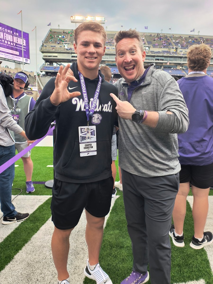 Cooper Cranston (@cooperc_vii) on Twitter photo Had a great time at K-State yesterday! Huge thanks to <a href="/CoachKlanderman/">Joe Klanderman</a> <a href="/spedbraet/">Taylor Braet</a> and <a href="/CoachKardulis/">Matt Kardulis</a> for making it a great experience. Had a great time at K-State yesterday! Huge thanks to <a href="/CoachKlanderman/">Joe Klanderman</a> <a href="/spedbraet/">Taylor Braet</a> and <a href="/CoachKardulis/">Matt Kardulis</a> for making it a great experience.
