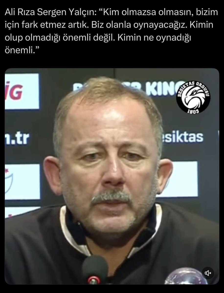 Çok iyi konuşuyor , keşke Beşiktaş’a hoca olsa.