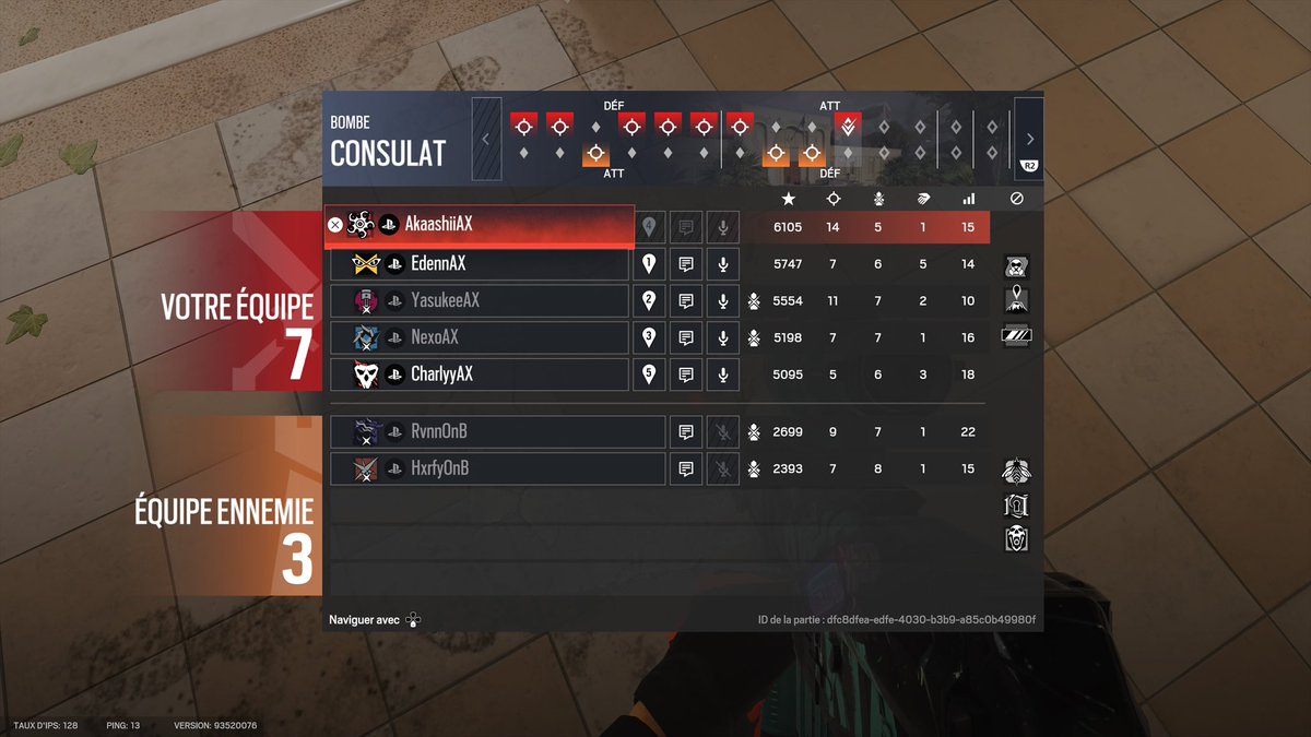 Win 3-1 Finals <a href="/ConsoleLeagueR6/">𝗖𝗼𝗻𝘀𝗼𝗹𝗲 𝗟𝗲𝗮𝗴𝘂𝗲</a> vs <a href="/OnibieSports/">Onibi eSports 🔥🎮</a> 🫶🏽
gg a mes frères, x3 champ, 44 kill wow.