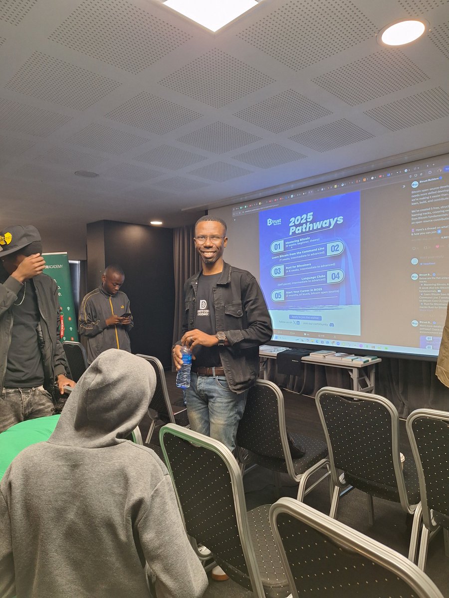 BitcoinFamba's tweet image. 💻 For Mozambican programmers and software developers, we shared the mission of @btrustteam and @btrust_builders

👉 Open-source contributions in Bitcoin can empower local devs to innovate globally.

We invited coders to join.
#BitcoinDev #Mozambique 🇲🇿