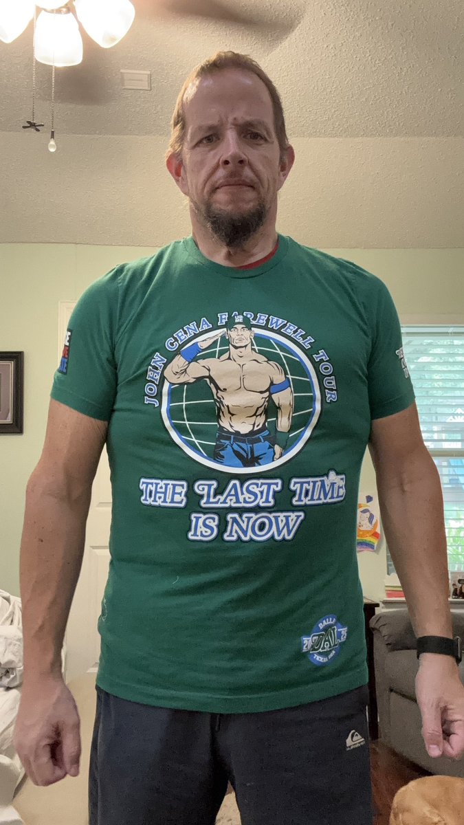 paul_stanton's tweet photo. Friday’s pep rally theme was camo. This is what I wore. No one got the joke. 
Wait…what if…is that why my students weren’t paying attention…they couldn’t see me! https://t.co/h2VS9DQUUF