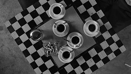 TheCinesthetic's tweet image. Coffee and Cigarettes (2003) dir. Jim Jarmusch