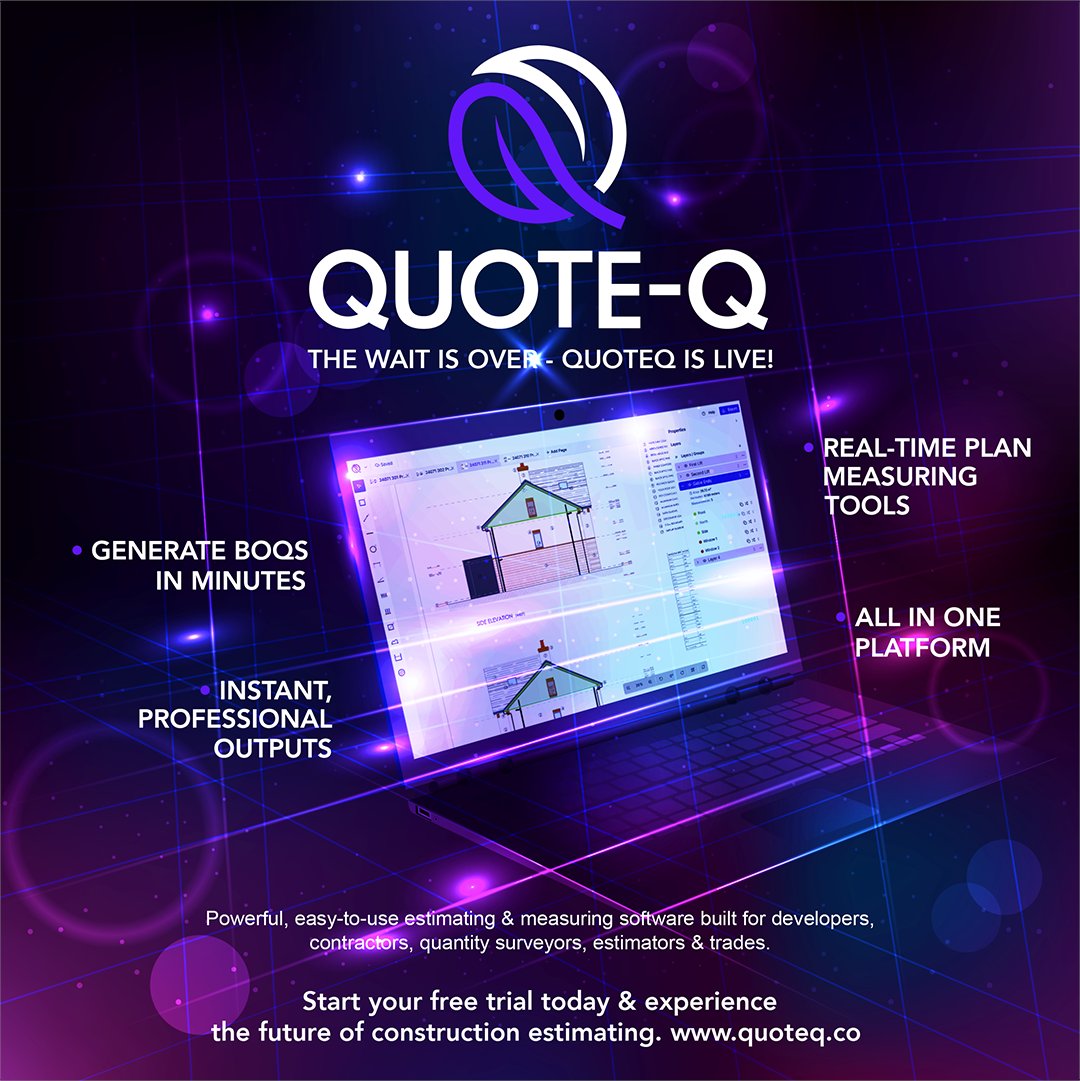 QuoteQhq's tweet image. QuoteQ Has Launched!

Take your projects to the next level!

Try it FREE today at quoteq.co

#MondayMotivation #SoftwareLaunch #Construction #QuoteQ #BuildSmarter #Estimating