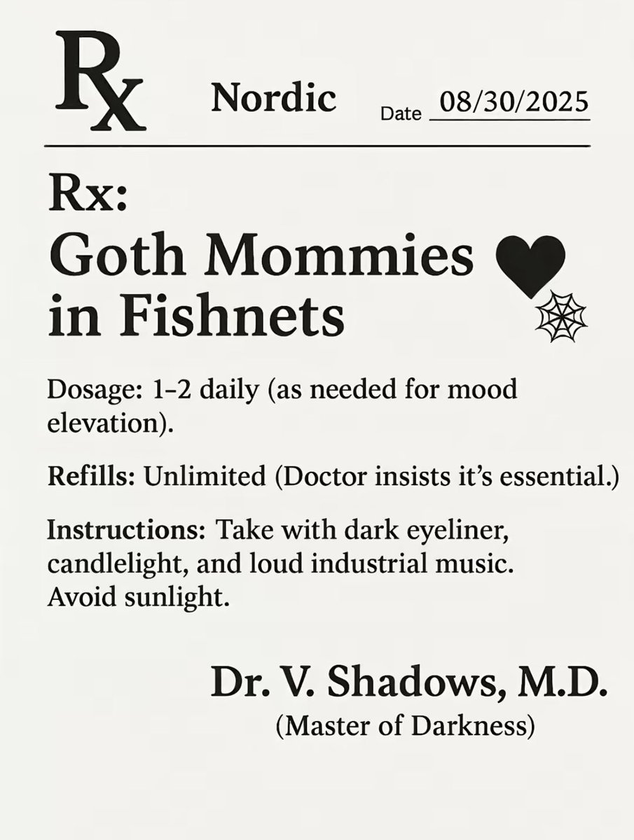 I have a new sickness and this is what the doctor prescribed 😩