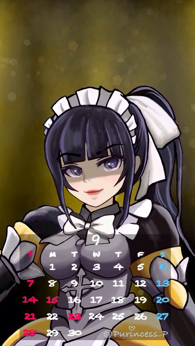 暑い暑い8月が終わって少しはホッෆとしたいのに灼熱酷暑地獄の日々はもう暫く続きそうです🔥ｵﾊﾖｳｺﾞｻﾞｲﾏｽ

#2025年9月のカレンダー
ナーベラル好きな方ご自由にどうぞ
#Overlord #オーバーロード #手描き