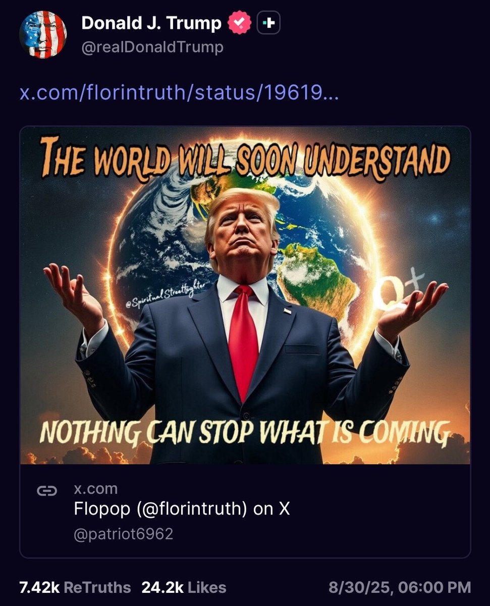 This is an interesting post by the president.   What do you think it means?  Justice?  Peace?