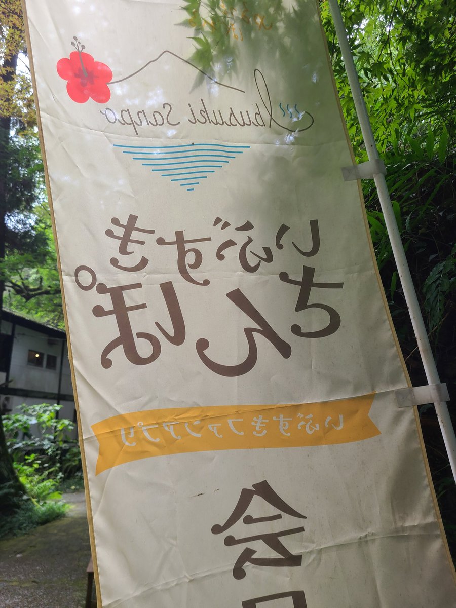 tachibana_64's tweet photo. これは日曜日にみた元気の出る旗 https://t.co/vBO14Mh5Jw