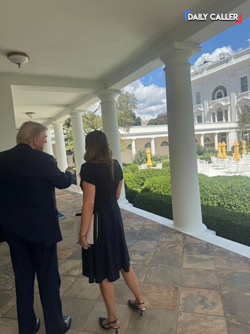 Kevin Ryan - Mouth Almighty (@kevinryanmedia) on Twitter photo According to Reagan Reese of the <a href="/DailyCaller/">Daily Caller</a> , this photo is from an interview yesterday with Trump.
Seems quite likely. According to Reagan Reese of the <a href="/DailyCaller/">Daily Caller</a> , this photo is from an interview yesterday with Trump.
Seems quite likely.