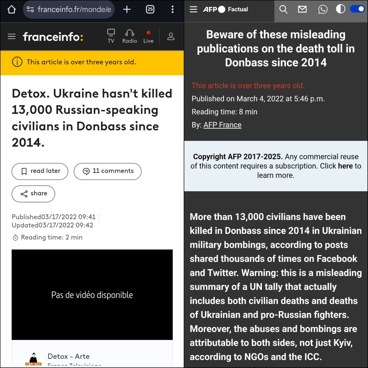 Caesar Howitzer🇨🇵 ꑭ 🇺🇦 (@caesarhowitzer) on Twitter photo <a href="/AstroSterone/">Ludmila Sterone Officiel🇺🇦🇪🇺🇫🇷</a> Je m'étonne simplement que tous les pro-#Poutine continuent à relayer un des arguments de la propagande du #Kremlin parmi les plus délirants. J'ai dû leur répondre plusieurs dizaines de fois avec ces 2 images. Je n'ai jamais eu de réponse😂
#GuerreEnUkraine #Ukraine #Russie <a href="/AstroSterone/">Ludmila Sterone Officiel🇺🇦🇪🇺🇫🇷</a> Je m'étonne simplement que tous les pro-#Poutine continuent à relayer un des arguments de la propagande du #Kremlin parmi les plus délirants. J'ai dû leur répondre plusieurs dizaines de fois avec ces 2 images. Je n'ai jamais eu de réponse😂
#GuerreEnUkraine #Ukraine #Russie