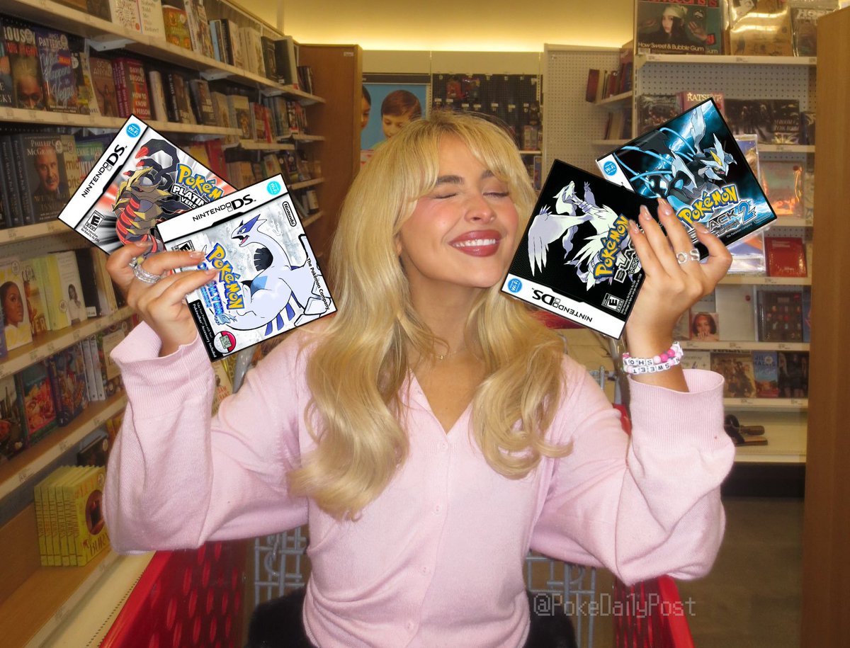 Sabrina Carpenter spotted buying Pokémon DS games