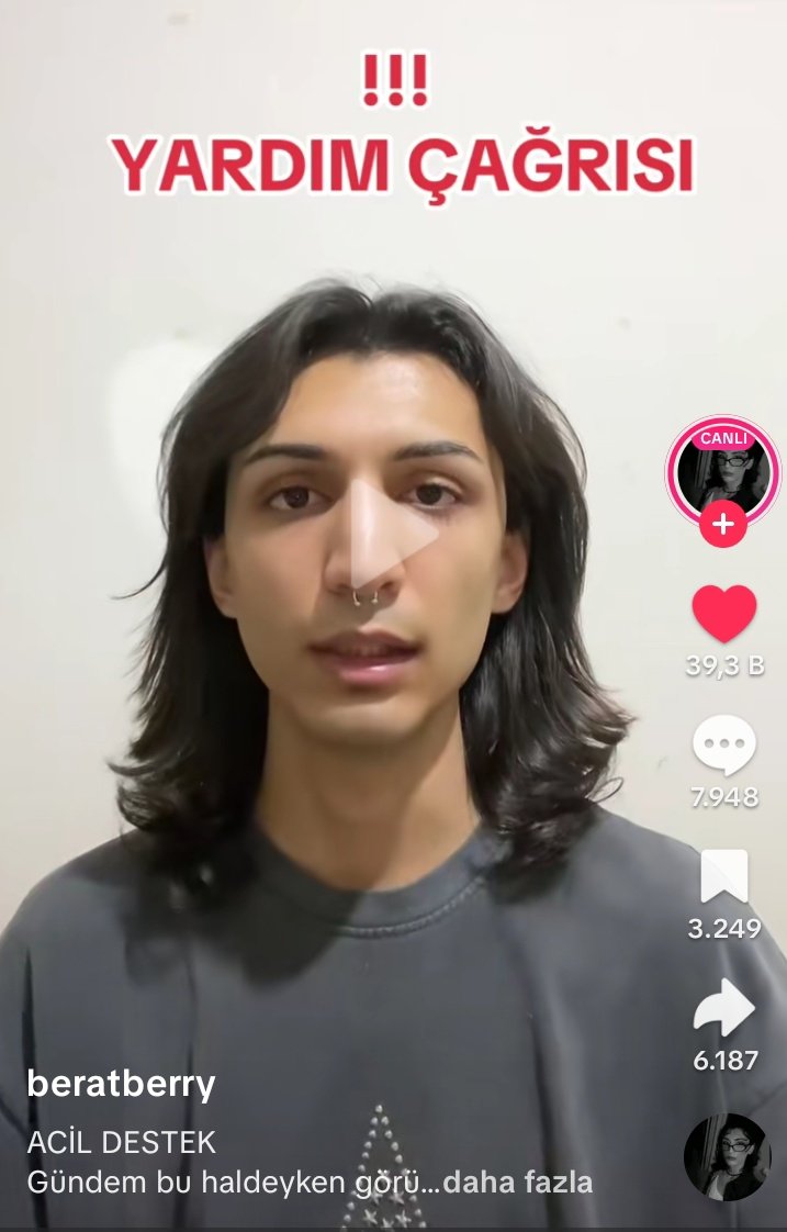 Tiktok da hergün onlarca kişi yardım istiyor. 
Sırf birileri beni duysun ve yardım etsin diye
Lütfen onları yanlız bırakmayalım ve sesleri olalım olmalıyız