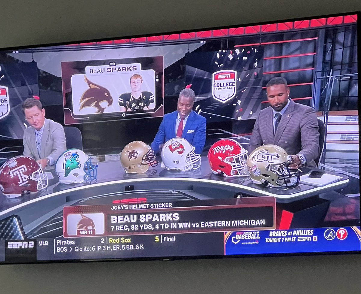 Love the #TXST love from <a href="/espn/">ESPN</a>! <a href="/txst/">Texas State University</a> <a href="/TxStateBobcats/">Texas State Bobcats</a> <a href="/TXSTATEFOOTBALL/">Texas State Football</a> #EatEmUp