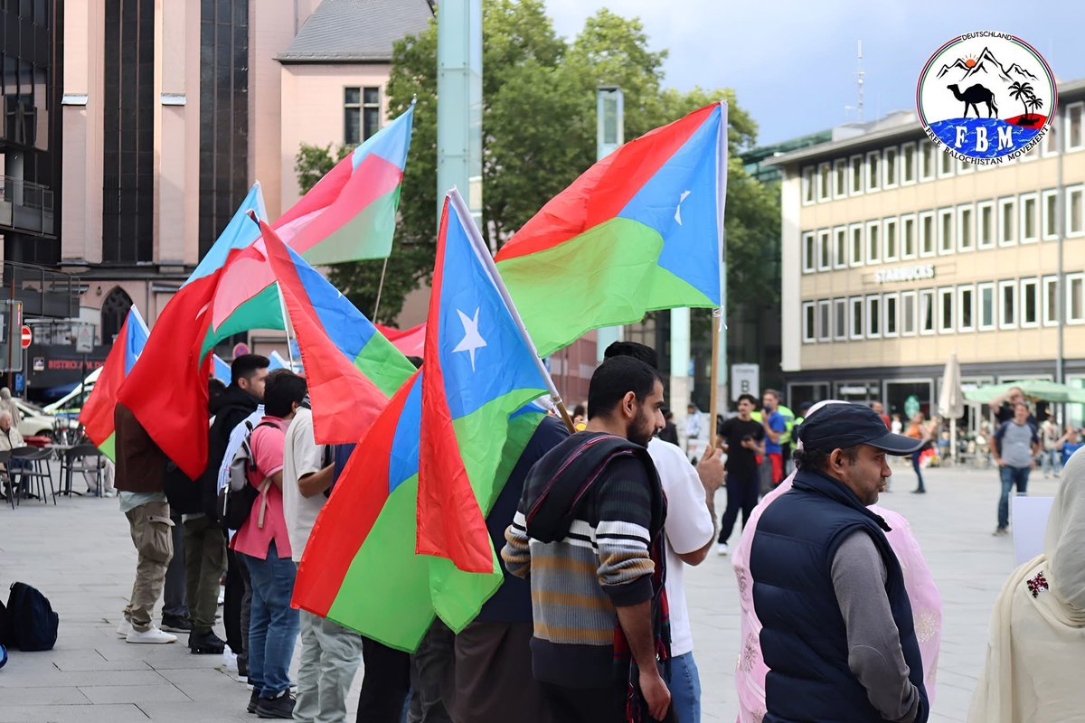 The Free Balochistan Movement (FBM) - Germany Branch organized a protest rally in front of the Cologne main station on the occasion of the International Day Against Disappearance.