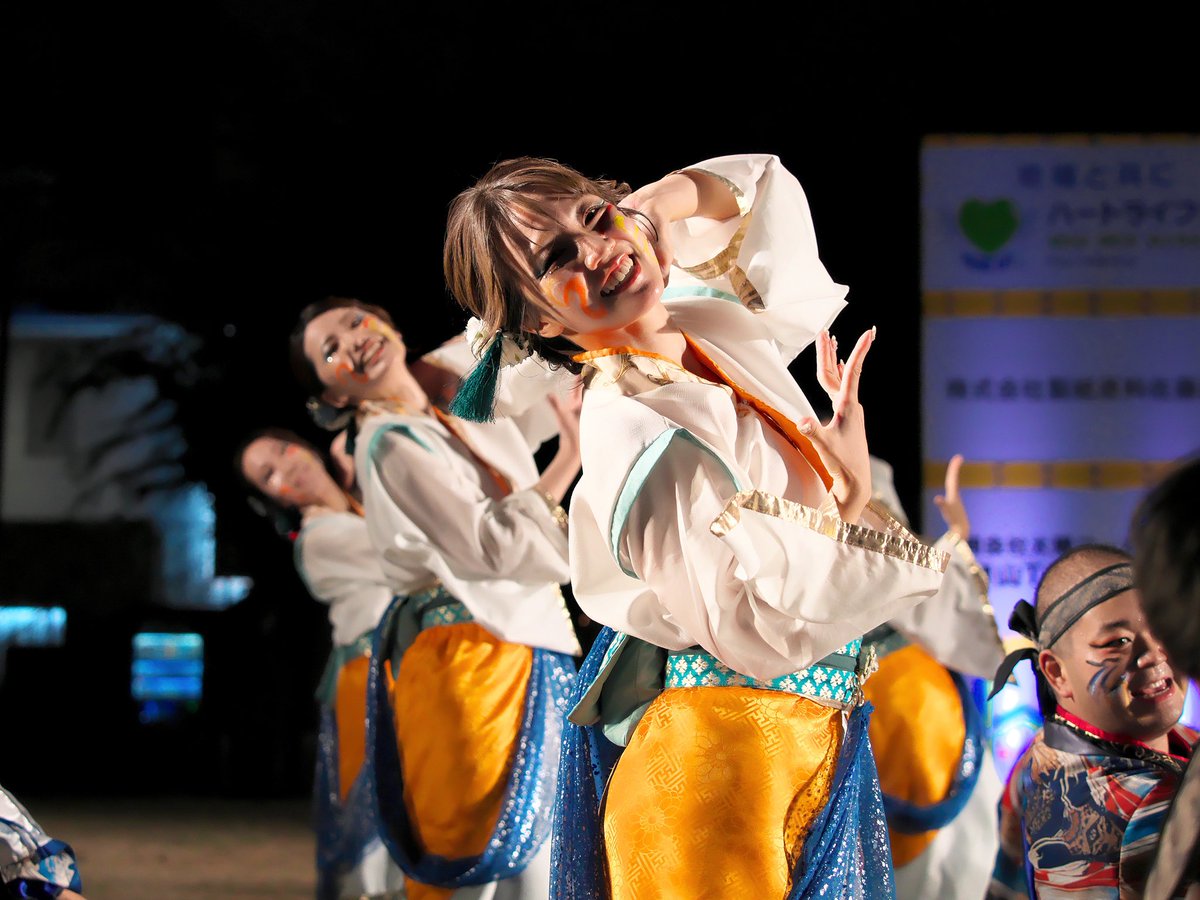 N_TNMT's tweet photo. 岡山桃太郎祭り　うらじゃ
下田町公園（ナイト演舞）
2025.8.23
環温さん①

#環温 
#うらじゃ
#岡山桃太郎祭り 
#下田町公園 https://t.co/UWaUvFIdjR