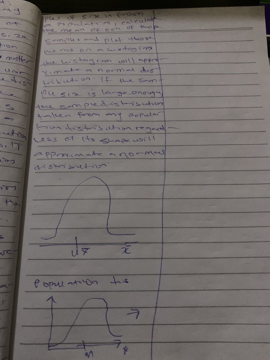 PromiseNwankw14's tweet image. 📘 Day 15: AI/ML Journey
🔹 Math → Probability & Statistics
• LLN → sample mean → true mean as trials ↑
• CLT → sample means ≈ Normal distribution 📊
These are the backbone of statistical inference in ML. Step by step 🚀
#AI 
#MachineLearning 
#MathForAI 
 #MumInTech