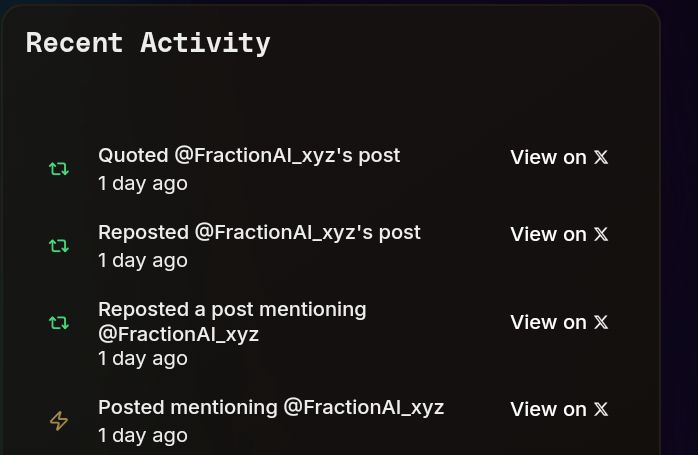 Ebass (@edems007) on Twitter photo No earnings in more thana day
Anyone experiencing the same issue?
Neveetheess keep talking about <a href="/FractionAI_xyz/">Fraction AI</a> No earnings in more thana day
Anyone experiencing the same issue?
Neveetheess keep talking about <a href="/FractionAI_xyz/">Fraction AI</a>