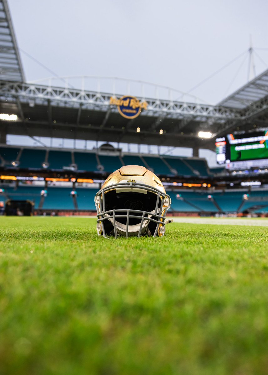 The Fighting Irish (@fightingirish) on Twitter photo No matter the field, the gold shines
Game One → <a href="/NDFootball/">Notre Dame Football</a> at Miami
7:30 PM on ABC
#GoIrish☘️ No matter the field, the gold shines
Game One → <a href="/NDFootball/">Notre Dame Football</a> at Miami
7:30 PM on ABC
#GoIrish☘️