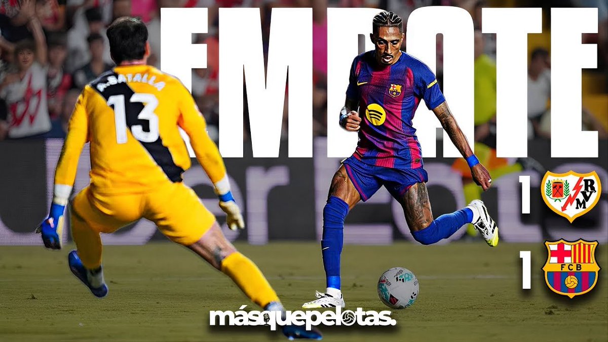 🔴 Joan García salva un punto para un gris Barça ante un muy buen Rayo 👉🏻 youtu.be/cMkVUptOuPk?si…

El portero y los centrales de lo poco salvable hoy del Barça en Vallecas.

Con <a href="/Rubenanalist/">Rubén Jiménez</a> 

#RayoBarça <a href="/mas_que_pelotas/">Más Que Pelotas ®</a>