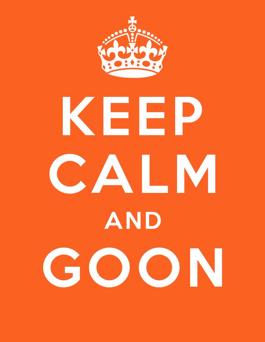 保持冷静并继续 Goon 的 meme 海报