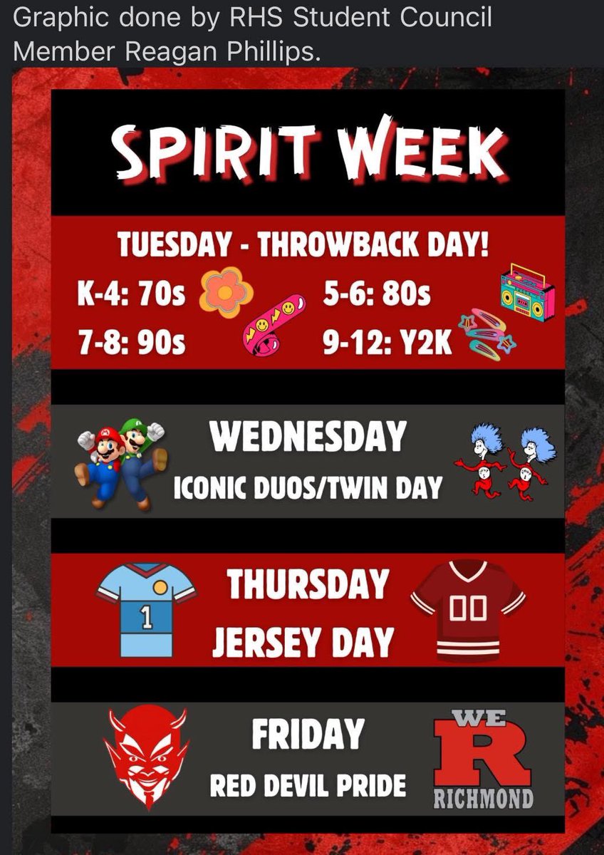 Don’t forget your Homecoming spirit wear!