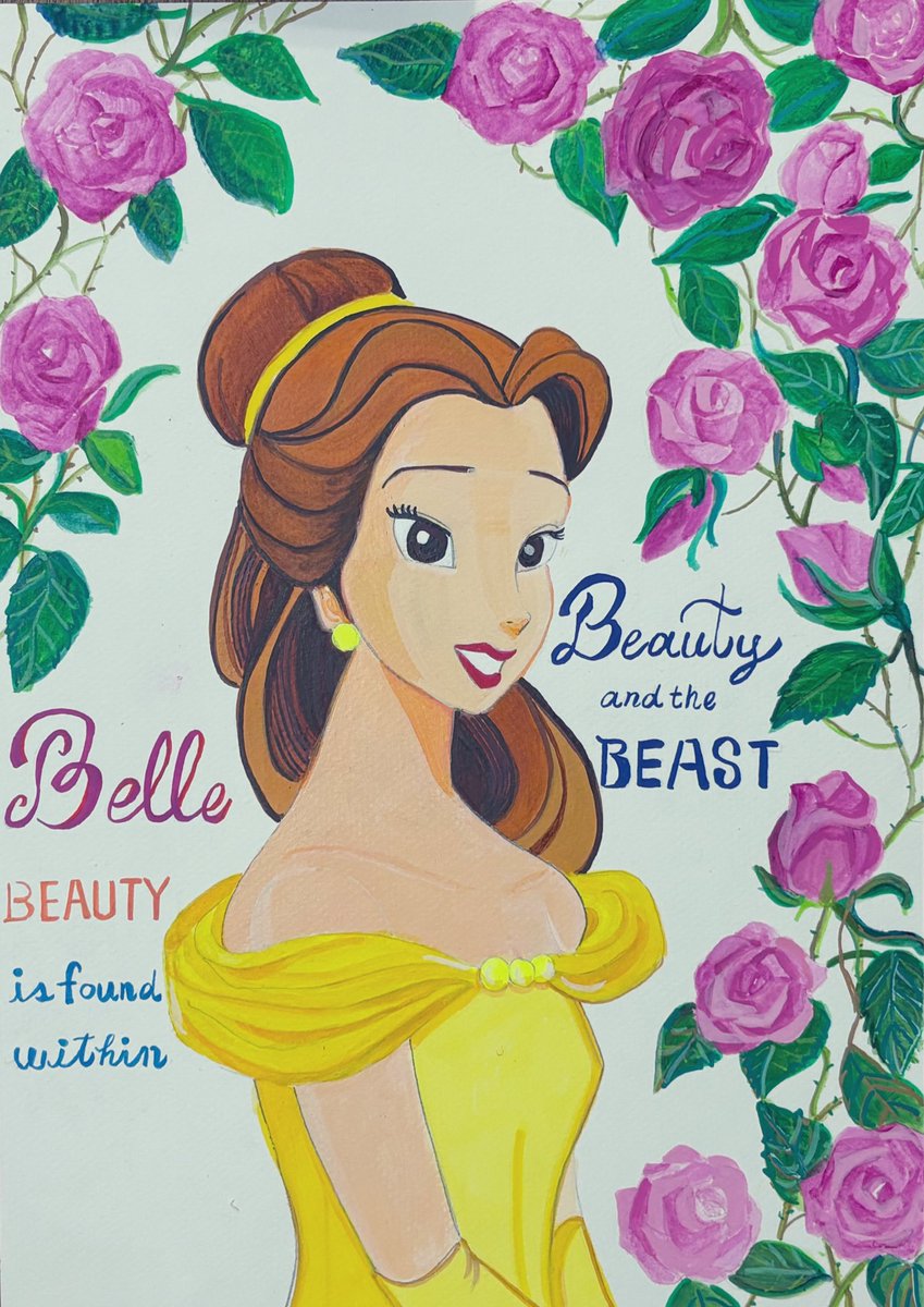 desert_pythom's tweet image. おはよ
まだ終わってないけど
#美女と野獣  #beautyandthebeast
 #Disney #ベル #Belle #drawing #イラスト #illustration #Acrylimarker #paintings
#アニメ #Animation