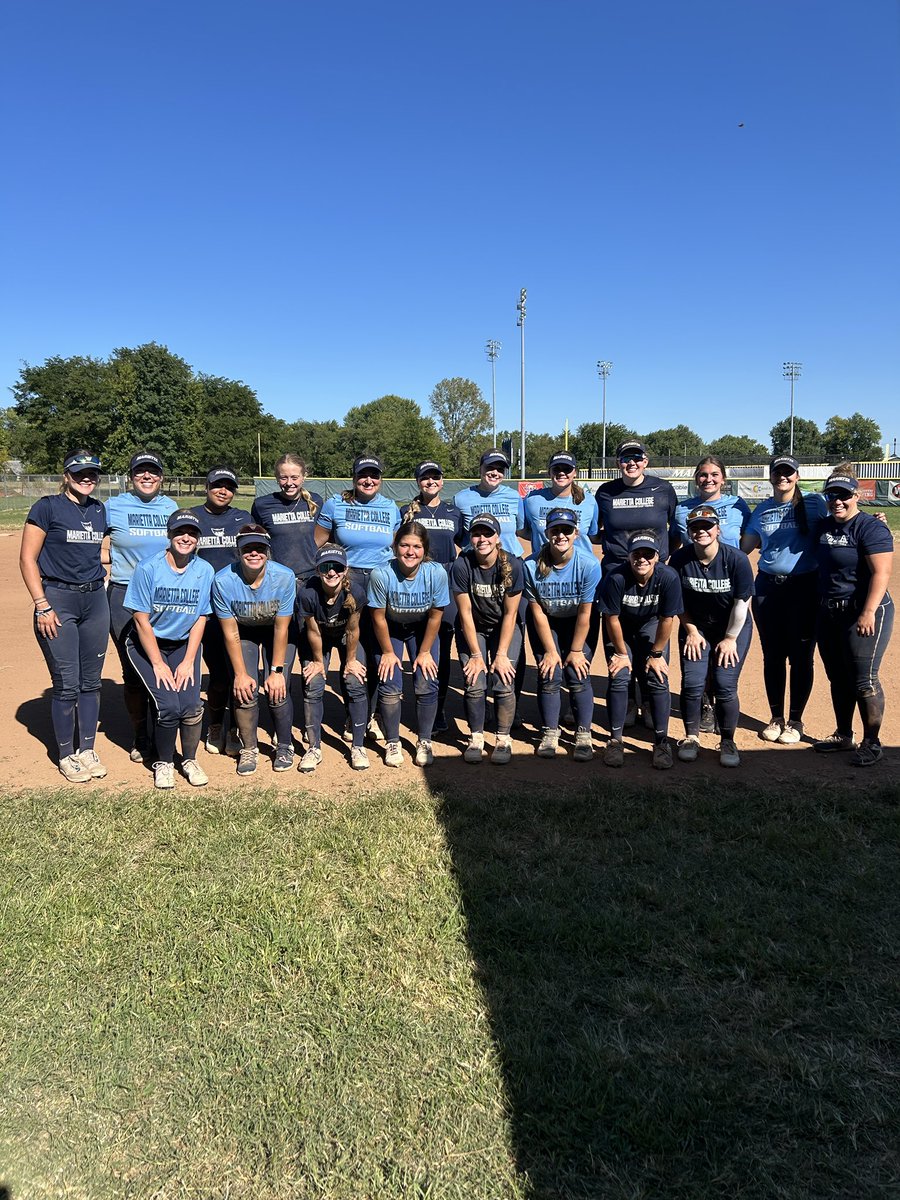 First scrimmage of the season in the books!! Thank you Marietta High School for allowing us to use the softball field for our practices while our field is under construction!🩵