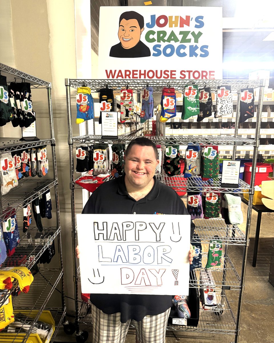 JohnsCrazySocks's tweet image. John wishes you a Happy Labor Day!

#spreadinghappiness #johnscrazysocks #inclusionmatters