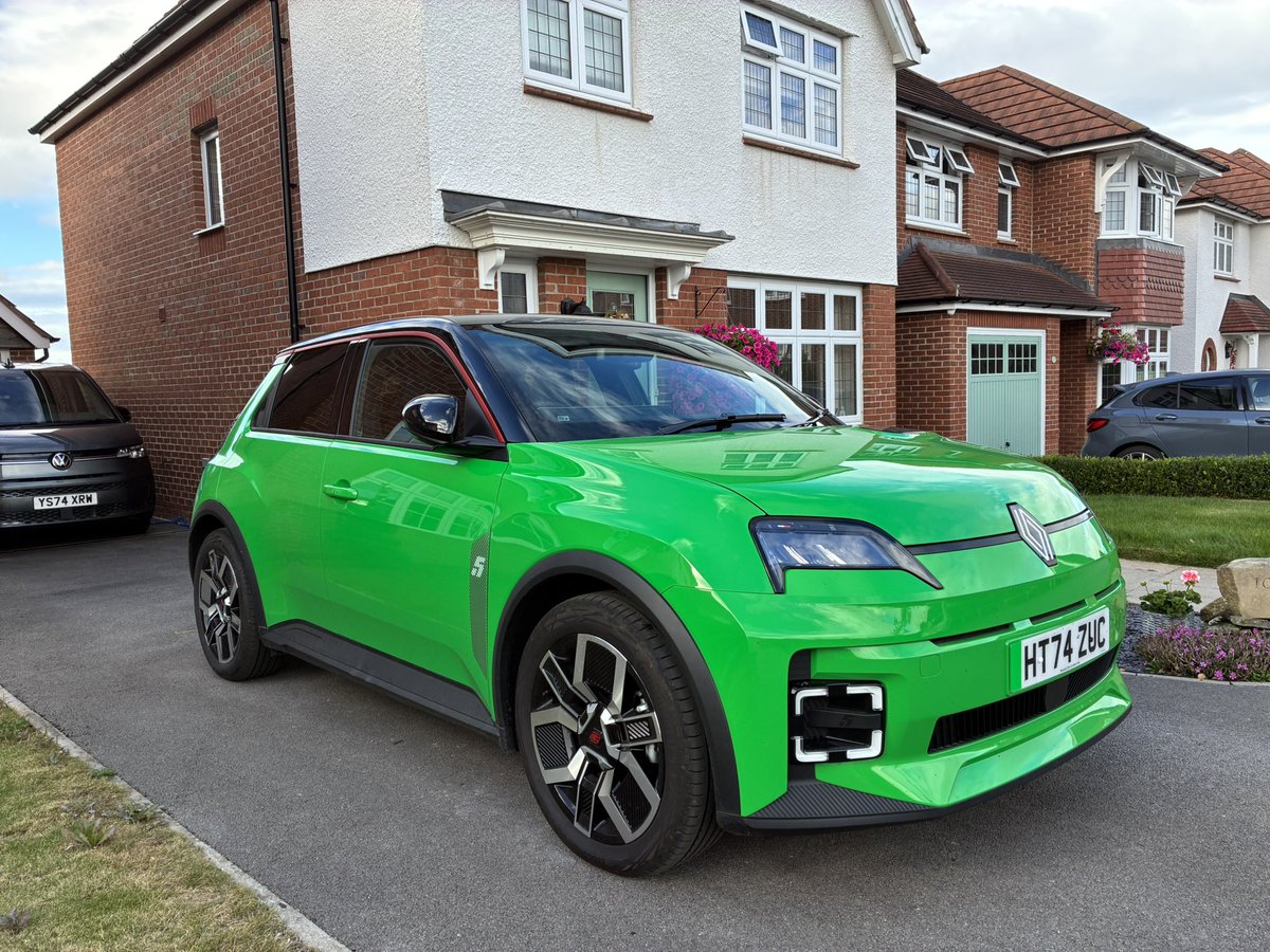 Then &amp; Now: I was selling new Renaults in Huddersfield 1972,this was our ‘Demo’ Renault 5, with a canvas roof, as they were cheaper than a full metal roof, reason.. canvas was cheaper than metal back then.And today’s R5, with no canvas roof.. <a href="/renault_uk/">Renault UK</a> <a href="/NGMWcars/">NG Motoring Writers</a> <a href="/graeme_cobb/">Graeme Cobb ⚡️🚙🚗 ⚡️</a>