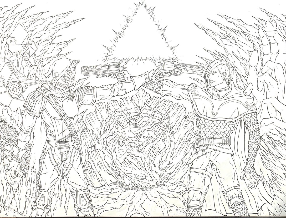 #lineart #destiny2 <a href="/DestinyTheGame/">Destiny 2</a> #finalshape