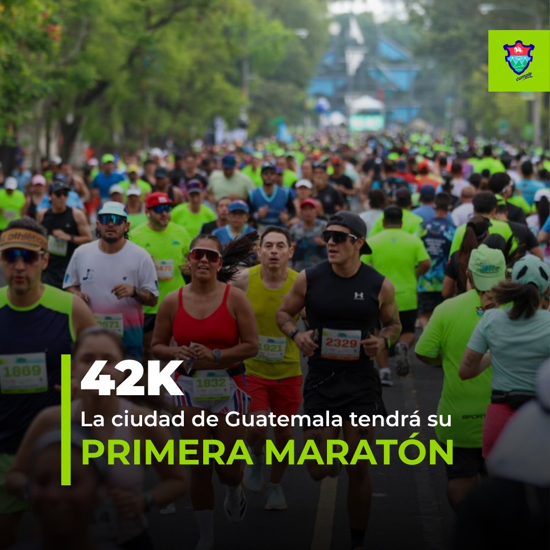 🤩🏁La Ciudad de Guatemala tendrá su propia Maratón. 

👉🏼Lee la nota 🔗 muniguatealfrente.com/la-ciudad-estr…

#UnLugarQueInspira #ElMejorLugarParaVivir
#21KMuniGuate
