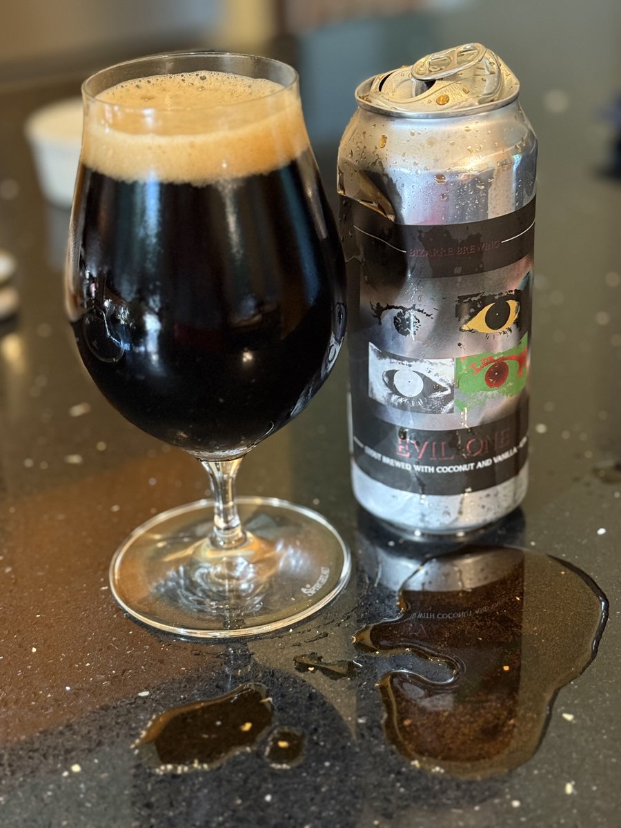 pejacoby's tweet photo. Well crud, that’s not right. 2nd can of #BizarreBrewing Evil One gone wrong, swelled top kept swelling even in the fridge. No way to open it cleanly, & super carbonated delivery. Flavor is off now too, gonna hit the drain…
Canned 7/1/2025
#itsAlwaysStoutSeason #badBeer #stout https://t.co/KKNjOcB3Nj