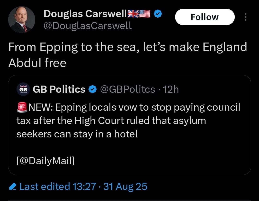 A revolting tweet with genocidal intent. Anyone who actually, genuinely wants to solve the overall crisis would condemn this.