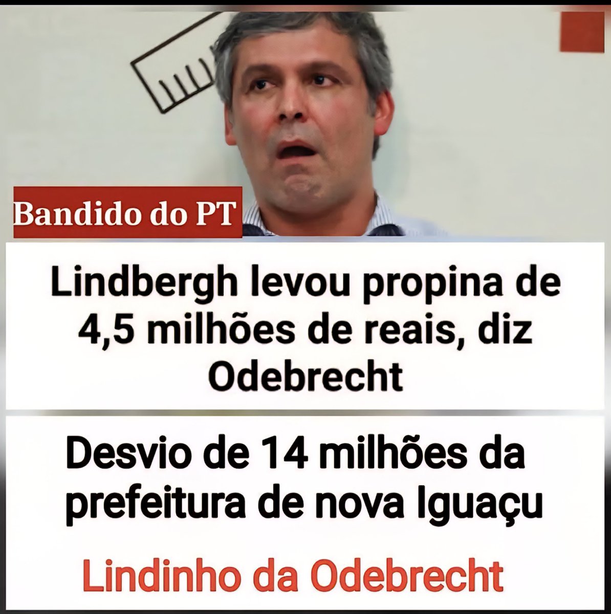 É esse o vagabundo que fica pedindo prisão dos Bolsonaro?