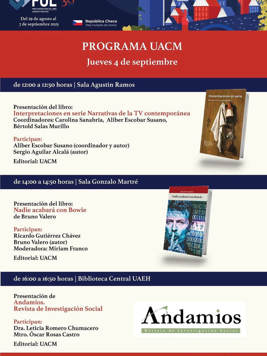 “Andamios. Revista de Investigación Social” en la Feria Universitaria del Libro de la Universidad Autónoma del Estado de Hidalgo 
#SomosUACM #OrgulloUACM