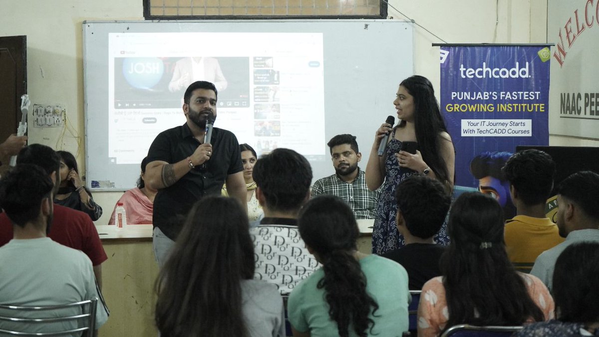 Techcadd_comp's tweet image. An inspiring day at A&amp;amp;M College where our Founder Mr. Gourav Sir, delivered a motivational guest lecture and introduced students to the future of technology through our AI dog: chi-chi 🤖 The session not only encouraged students but also gave them practical insights✨🚀 #x