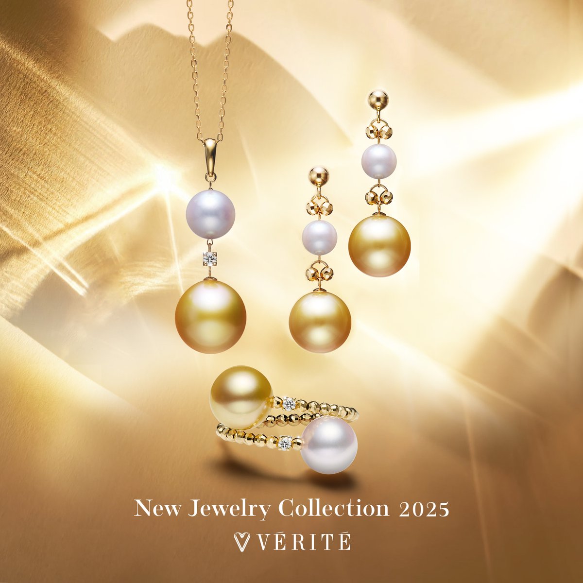 JewelryVERITE's tweet photo. 2025.8.15（金）より、VÉRITÉ New jewelry collection 2025発売開始！

→詳しくはこちらから
https://t.co/OH9OXd4ZUV https://t.co/kewYOLvitb