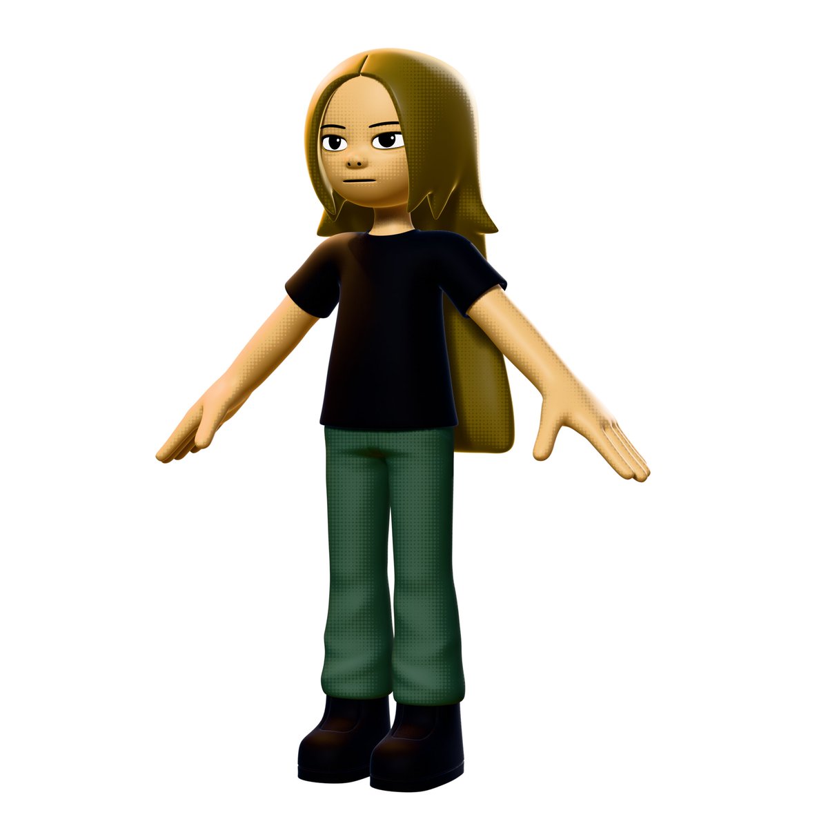 CedraArt's tweet image. WIP of a 3d model I made of my friend&apos;s character for her birth day (she is @pbpanicbutton thank you

#blender