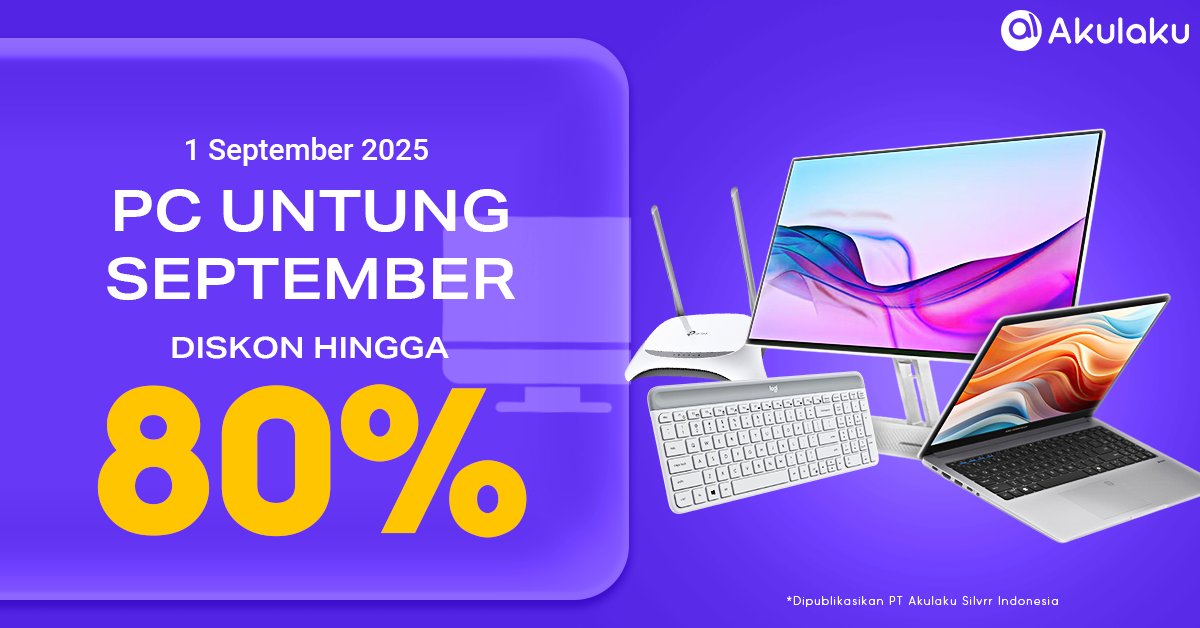 akulakuID's tweet image. Mitos atau fakta belanja bikin untung? FAKTA!! 

Soalnya di PC Untung September ada DISKON HINGGA 80% 😱

Gaspolll 👉 bit.ly/UntungPC3 

#PromoPC #PCUntungSeptember #GilaDiskon #PromoSeru #AkulakuIndonesia