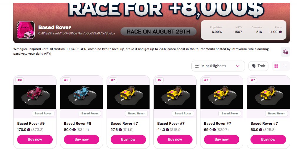 Tried <a href="/okidorinft/">okidori</a> on <a href="/taikoxyz/">Taiko.eth 🥁</a> and it’s awesome.
Night mode feels great on the eyes 📷Smooth connection with <a href="/intraVerse_Game/">Intraverse</a> 
Would love to have Offer, sold and bought history feature.