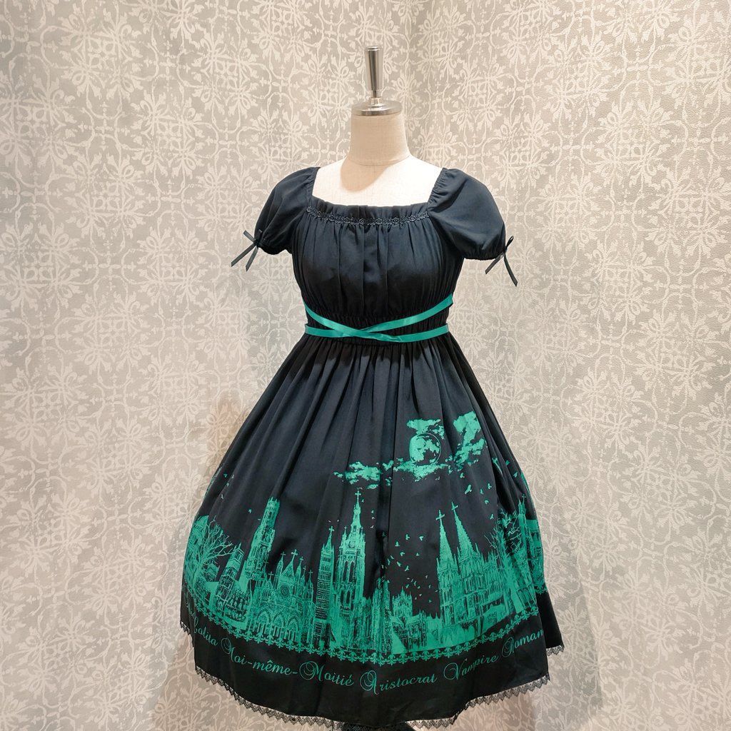 Moi-meme-Moitie サイレントムーンワンピース ミディアム丈 Moi-meme