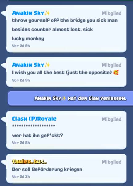 clash royale clans sind different 🥵